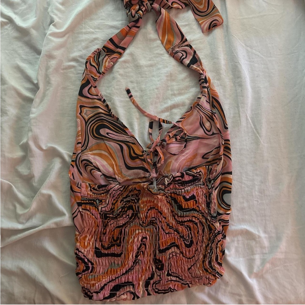 Persaya Multicolor Ruched Top - Picture 2 of 3